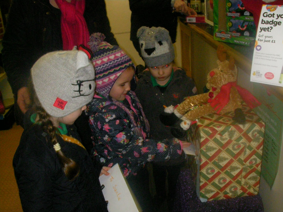 Reception- Primary 3 posted their Santa Letters.